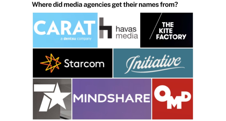 Quelle est l’origine des noms des agences médias ?
