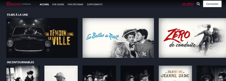 Gaumont se dote d’une plateforme de streaming dédiée au cinéma en noir et blanc baptisée Gaumont Classique