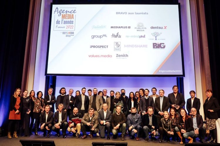 Initiative, Publicis Media et CoSpirit MediaTrack, lauréats du Prix Agence Média de l’année France 2022 by 100%MEDIA